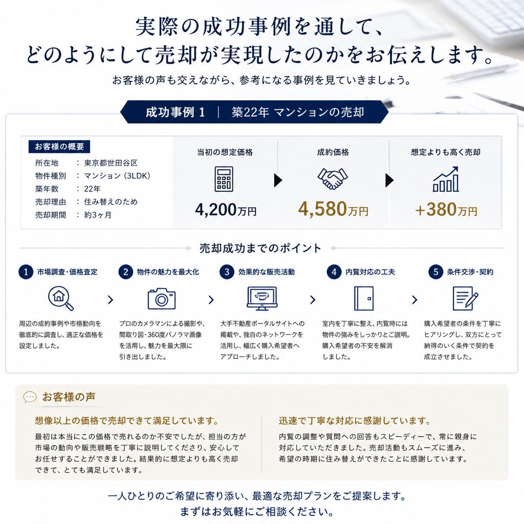 売却成功事例の紹介