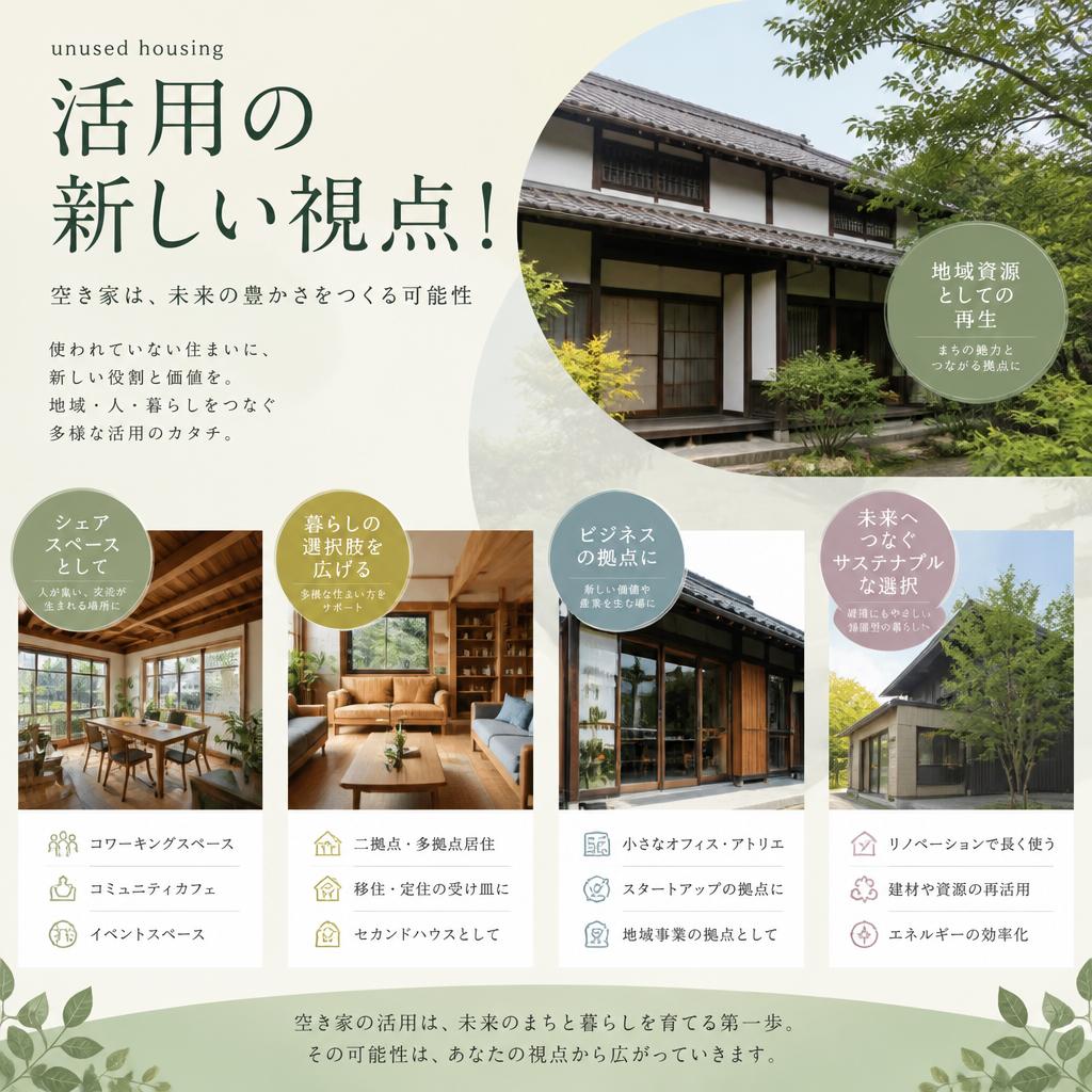  unused housing活用の新しい視点!
