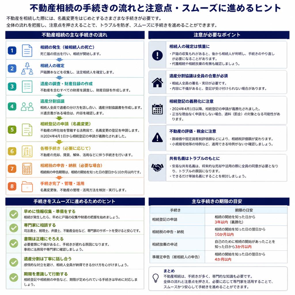相続手続きの流れと注意点