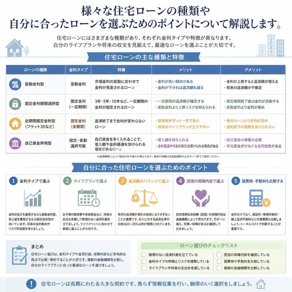 住宅ローンの選び方