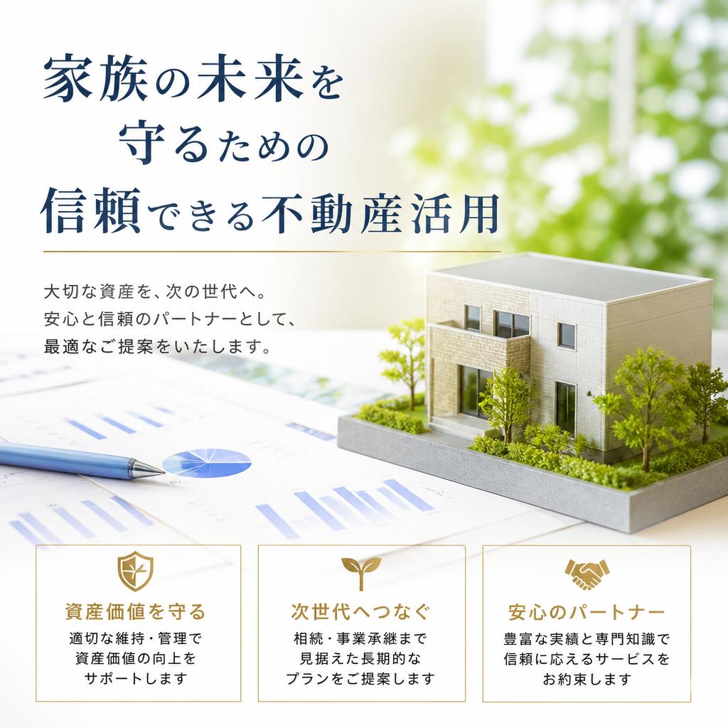 家族の未来を守るための信頼できる不動産活用