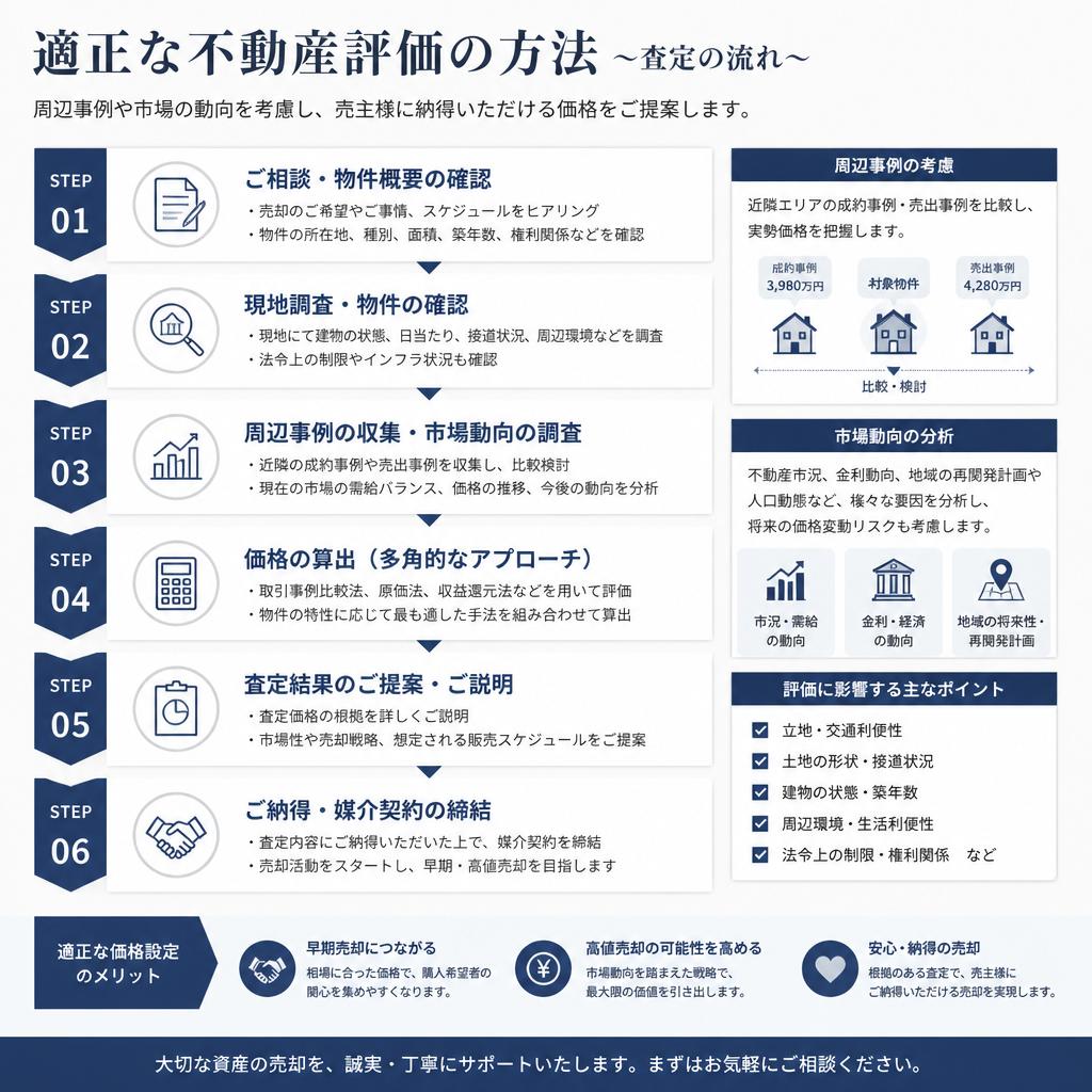 不動産評価のプロセス