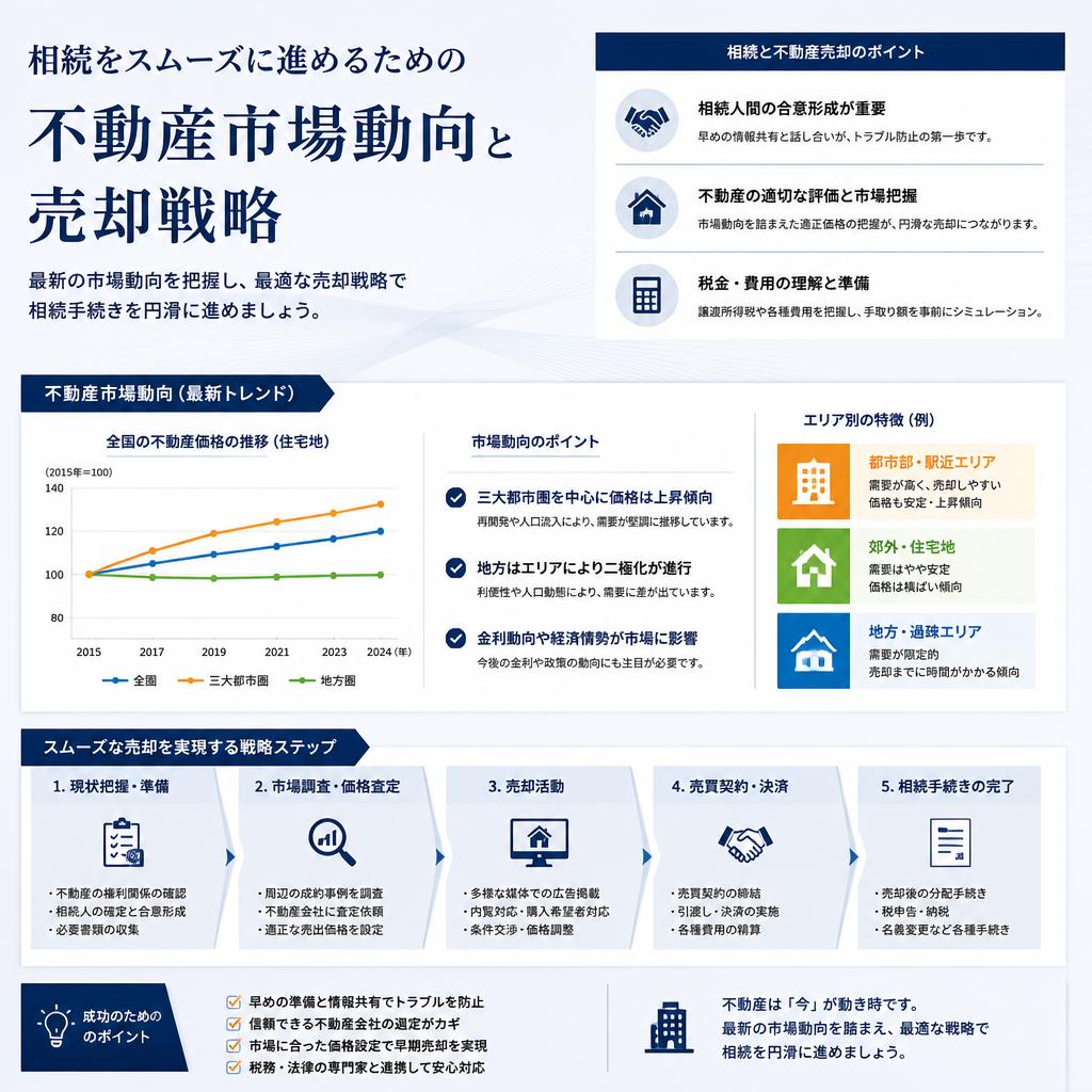 相続をスムーズに進めるための不動産市場動向と売却戦略