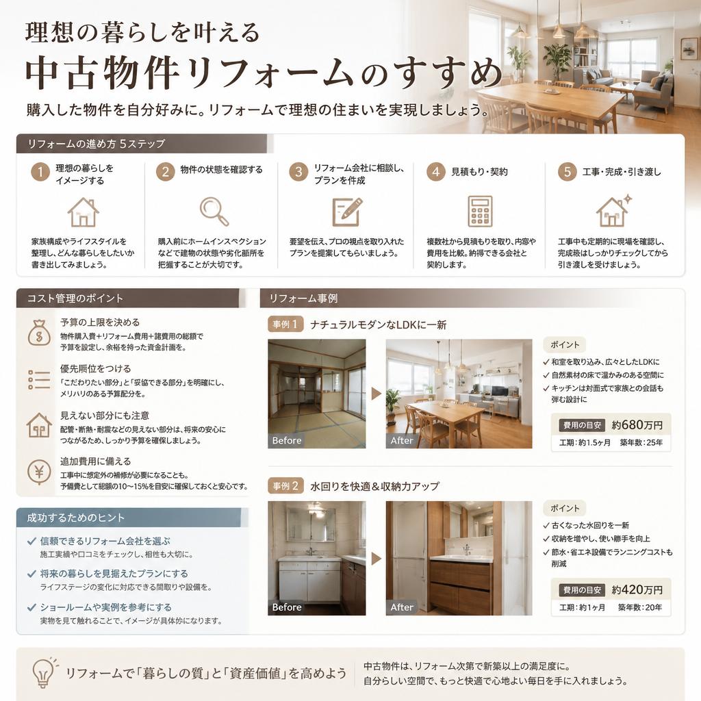 リフォームで理想の住まいを実現