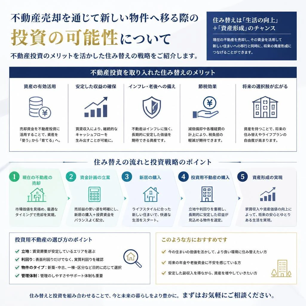 不動産投資を取り入れた住み替え