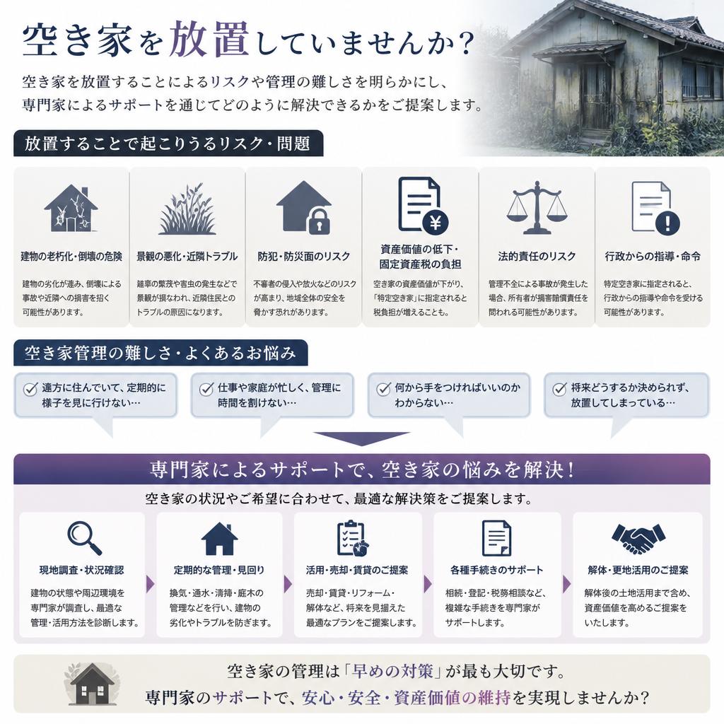 空き家管理の課題と解決策