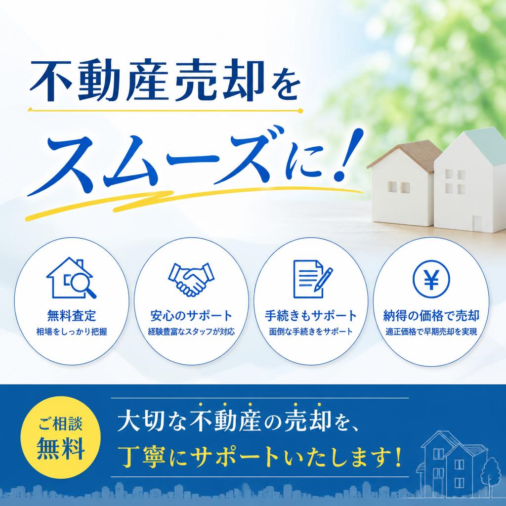 不動産売却をスムーズに！