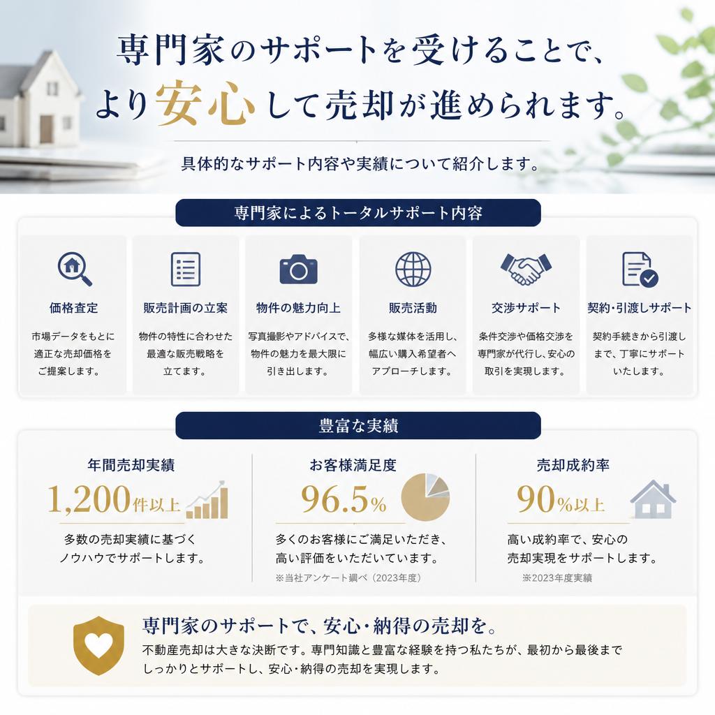 効果的な売却サポートを活用する