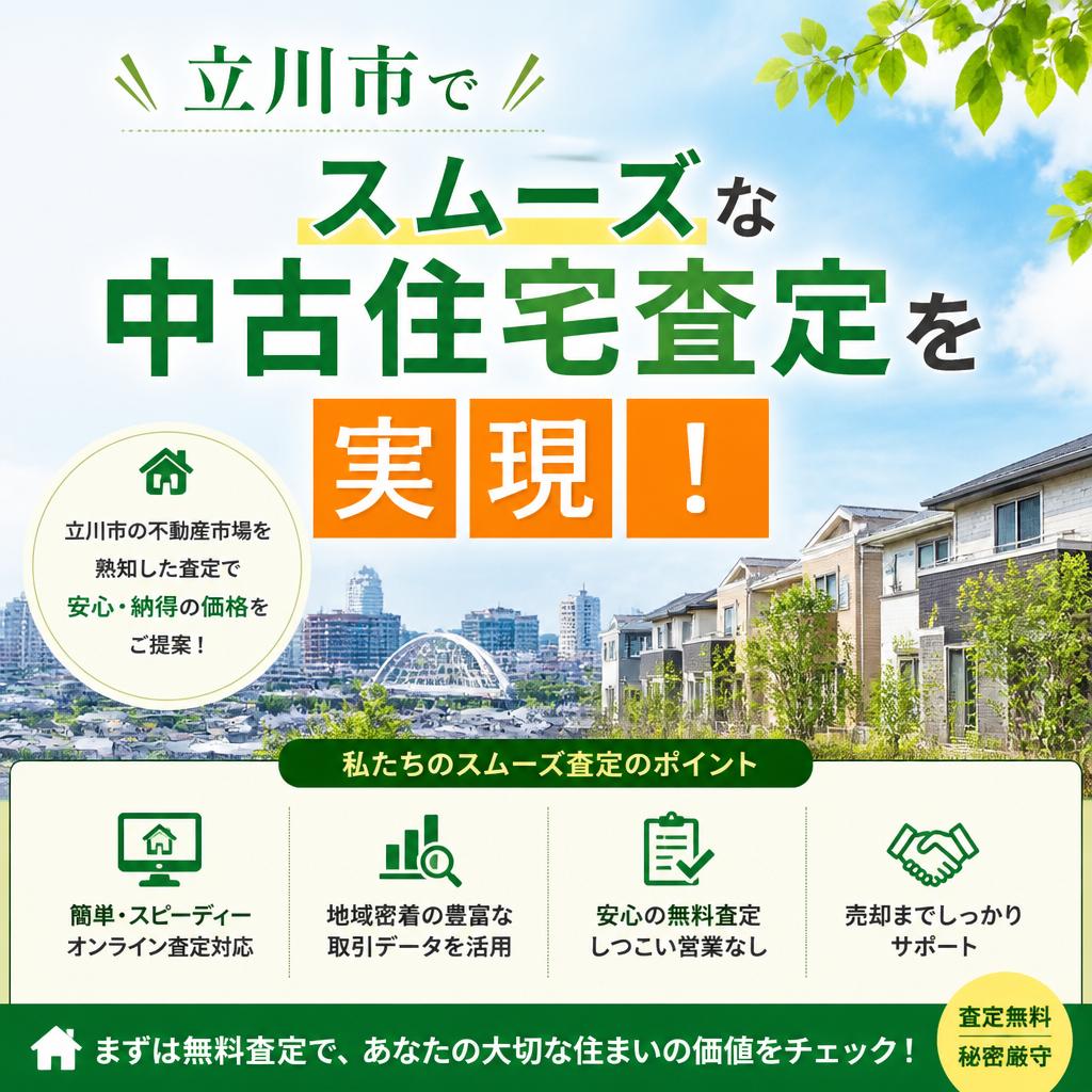 立川市でスムーズな中古住宅査定を実現！