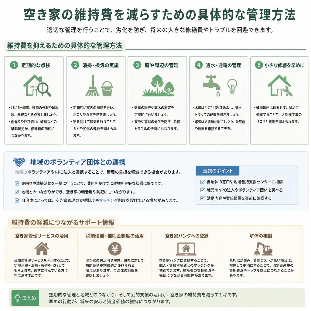 負担を軽減する管理方法
