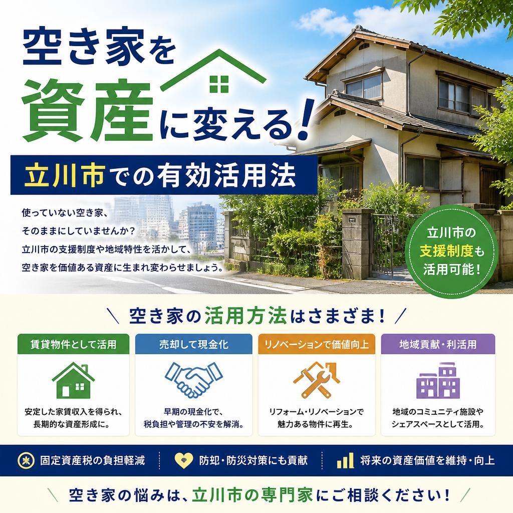 空き家を資産に変える！立川市での有効活用法