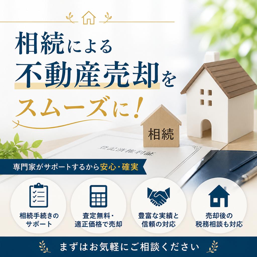 相続による不動産売却をスムーズに！