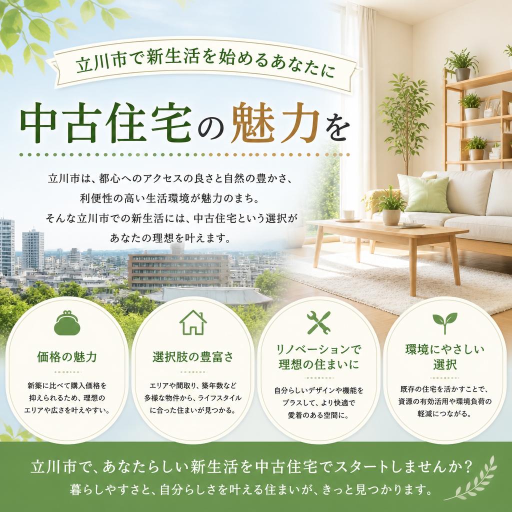 立川市で新生活を始めるあなたに、中古住宅の魅力を