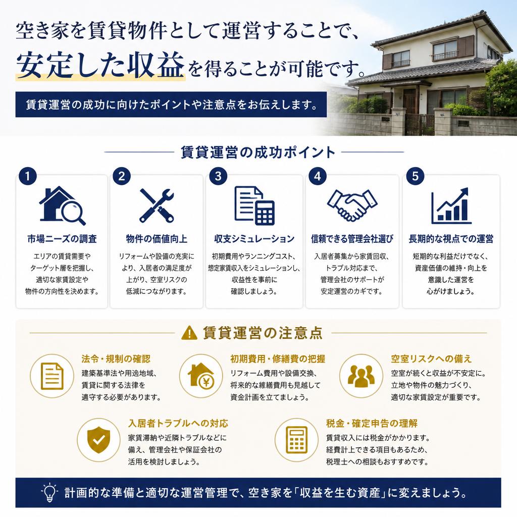 賃貸運営のメリットとポイント