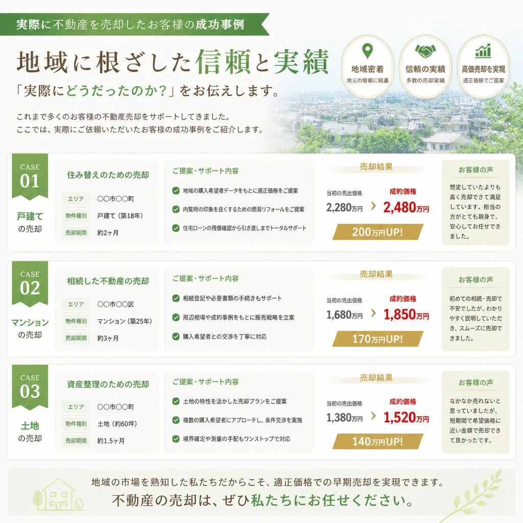 成功事例を通じた信頼の証明